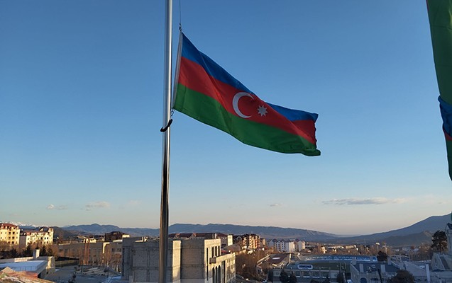 Xankəndi, Xocalı və Ağdərədə bayraqlar endirildi - FOTOLAR